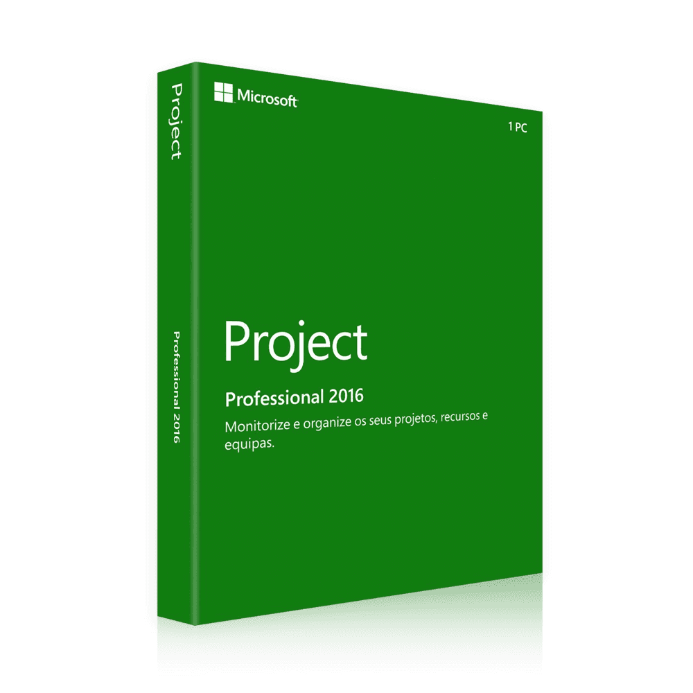 Microsoft Project 2016 Professional | 32 e 64 bit | 1 PC