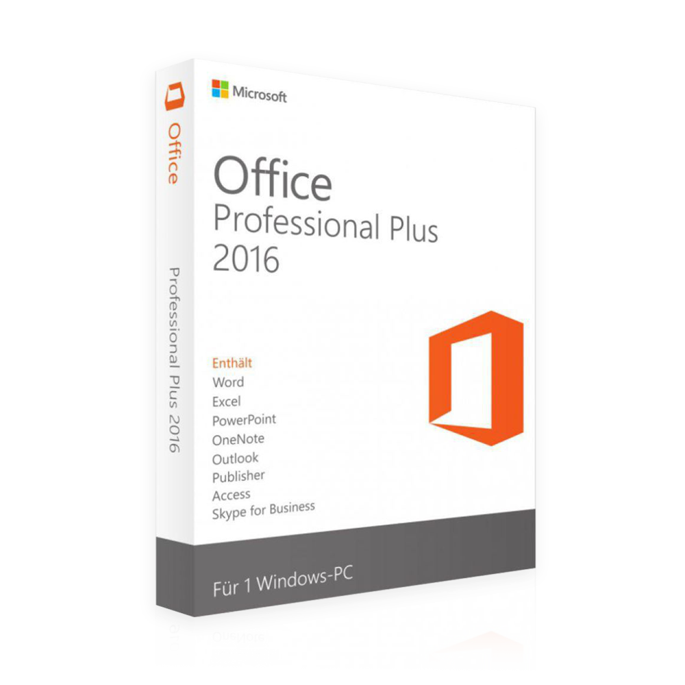 Microsoft Office 2016 Professional | Versione completa
